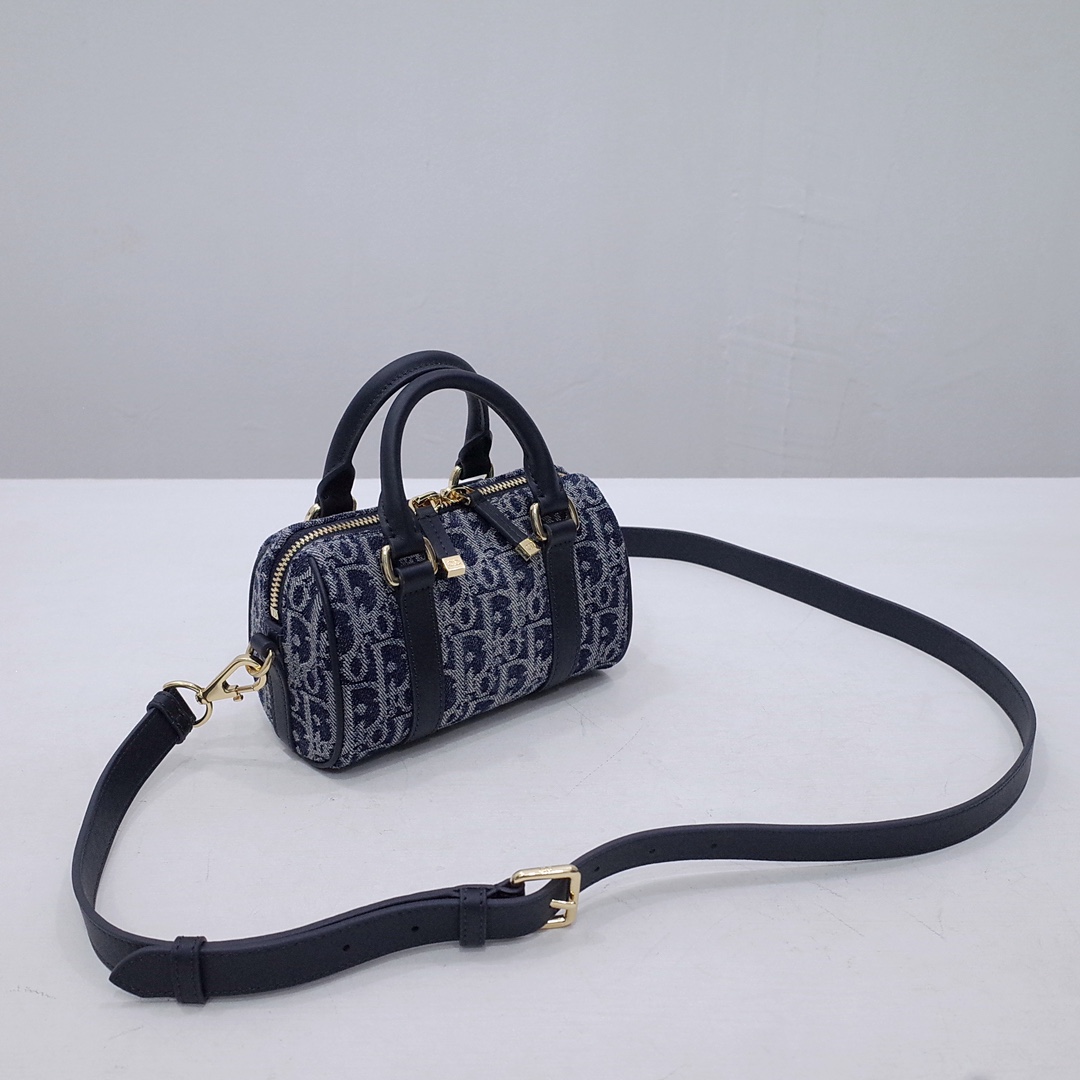 Dior Groove 17 Mini Bag Blue Denim Dior Oblique Jacquard